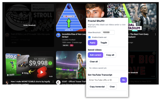 Screenshot: Chrome Extension